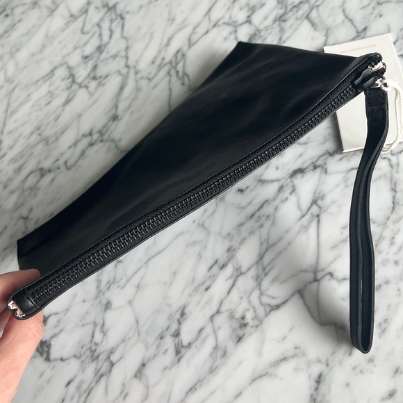 Apple Leather Clutch | Black - Picture 6 of 8